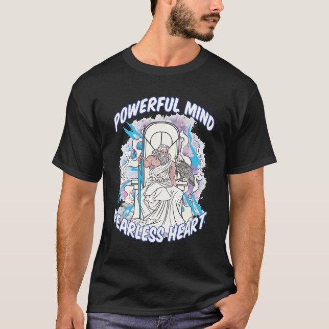 Camiseta Poderosos hombres de corazón intrépidos y negros (Anverso)