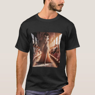 Camiseta Podio de Fantasía Gato Hermoso