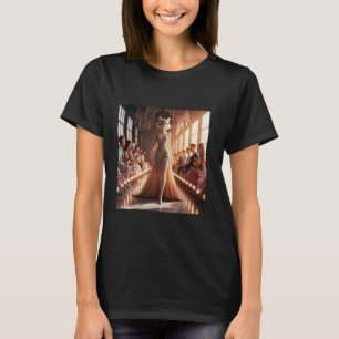 Camiseta Podio de Fantasía Gato Hermoso