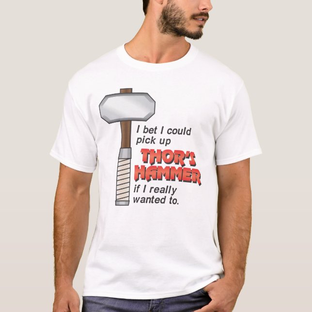 Camiseta Podría coger el martillo del Thor (Anverso)