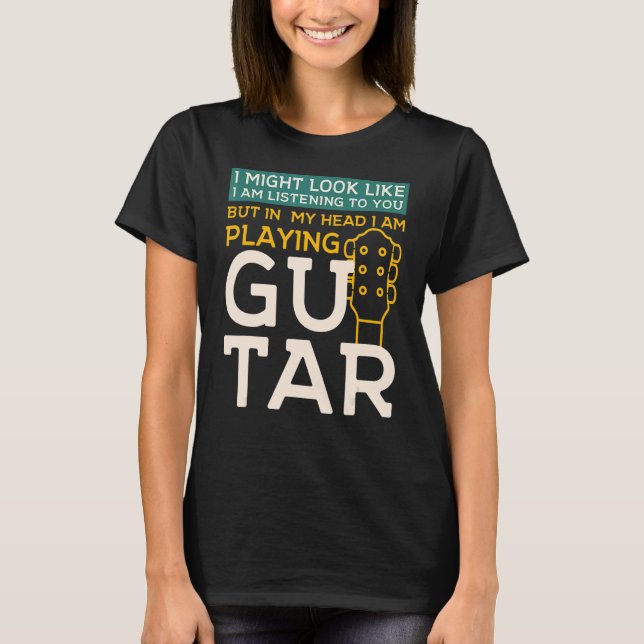 Camiseta Podría Parecer Que Te Escucho GuitarMusic (Anverso)