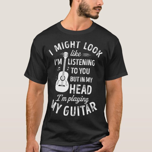 Camiseta Podría Parecer Que Te Escucho Música (Anverso)