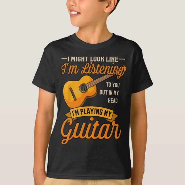 Camiseta Podría parecerme a que te escucho música (Anverso)