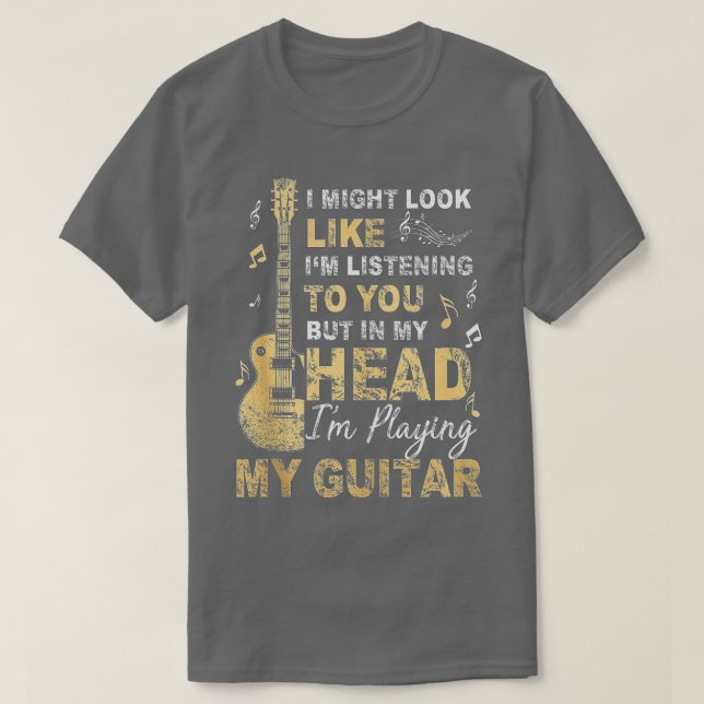 Camiseta Podría parecerme a que te escucho música (Diseño del anverso)