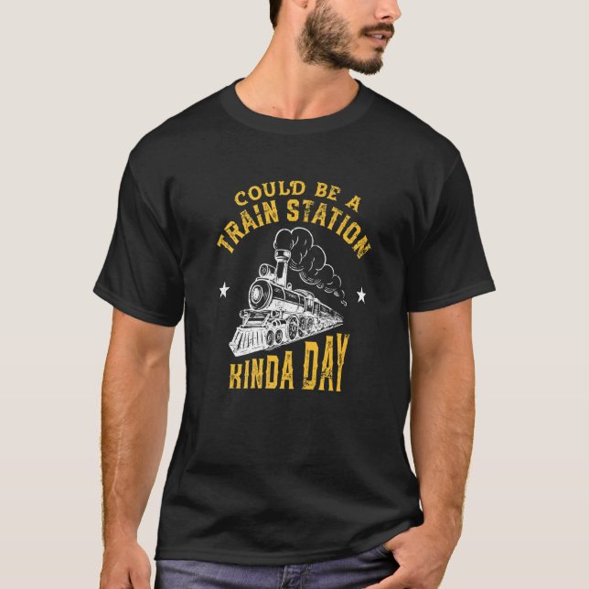 Camiseta Podría ser una estación de tren de Kinda Día 5 (Anverso)