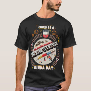 Camiseta Podría ser una estación de tren de un día como ést