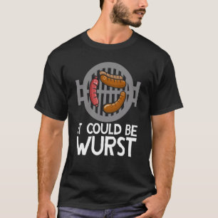 Camiseta Podría Ser Wurker Smoker Grill Barbecue Carnes Gri