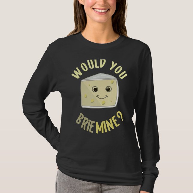 Camiseta ¿Podría Sobornar A Mina Comida De Queso Graciosa P (Anverso)