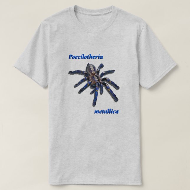 Camiseta Poecilotheria Metallica Tarantula (Diseño del anverso)