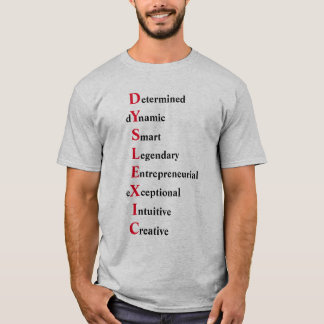 Camiseta Poema Acróstico Disléxico- RED
