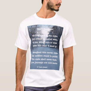 Camiseta Poema De Camiseta, Viajes De Nieve De Ladee Basset