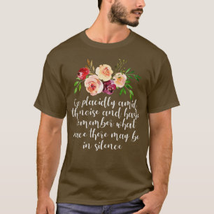 Camiseta Poema de Desiderata sobre la paz y la calma
