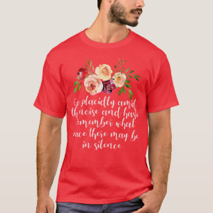 Camiseta Poema de Desiderata sobre la paz y la calma