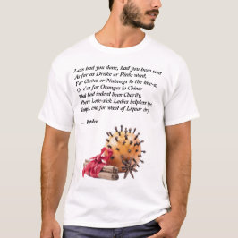 Camiseta Poema de Dryden Clavos y Naranjas
