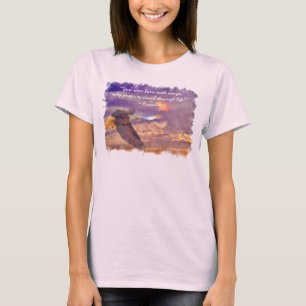 Camiseta Poema de Flying Bald Eagle & Rumi sobre Living