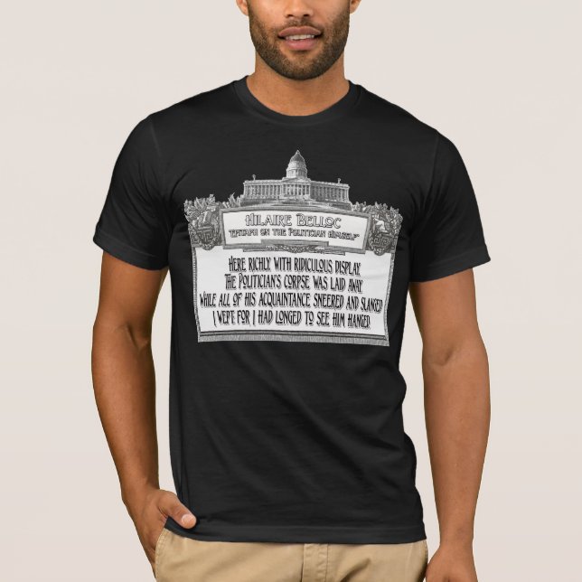 Camiseta Poema de Hillaire Belloc:  El entierro del (Anverso)