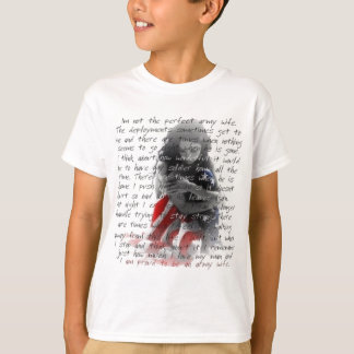 Camiseta poema de la esposa del ejército