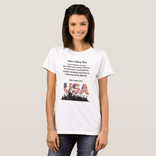 Camiseta Poema de la Estatua de la Libertad, Una Nación de