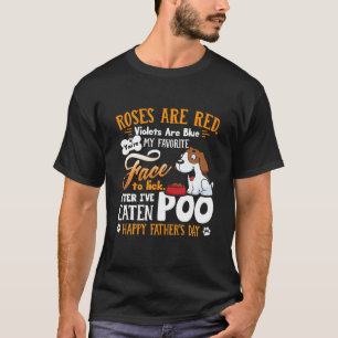 Camiseta Poema de perros divertidos feliz día del padre