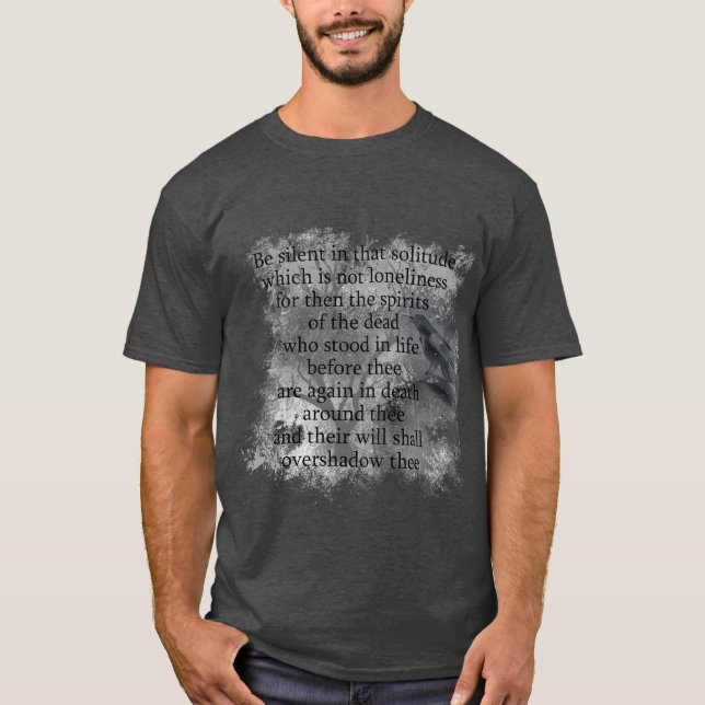 Camiseta Poema del poeta de Spirits of the Dead Edgar Allan (Anverso)