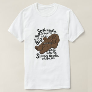 Camiseta Poema suave de Newfie (nuevo marrón)