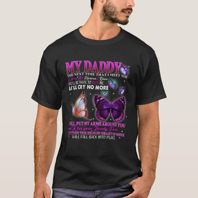 Camiseta Poems For Daughter Son Loved & Missed Dad Memorial (Anverso)