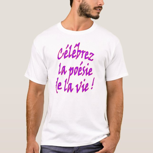 Camiseta Poesía de la vida (francesa) (Anverso)