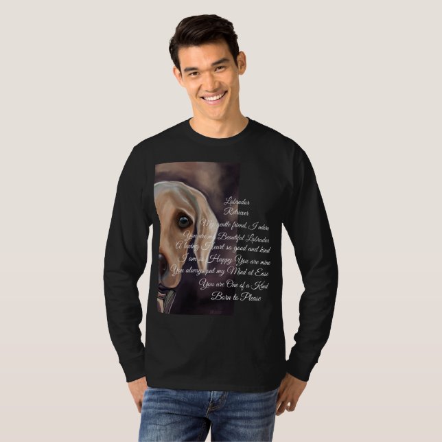 Camiseta Poesía de Labrador Recuperador (Anverso completo)