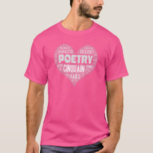 Camiseta Poesía Palabras del corazón poesía o escritor 1