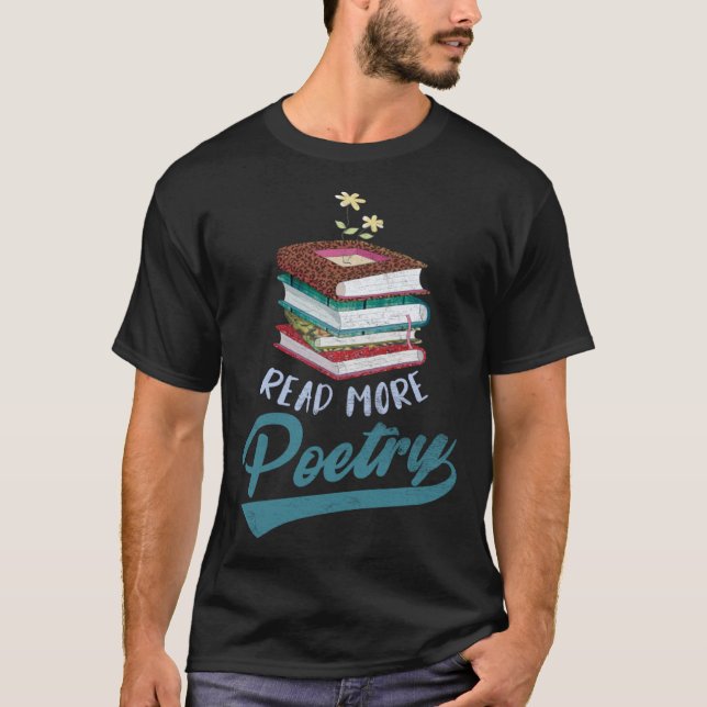 Camiseta Poesía Poetas Lectores de Libros Poeta (Anverso)