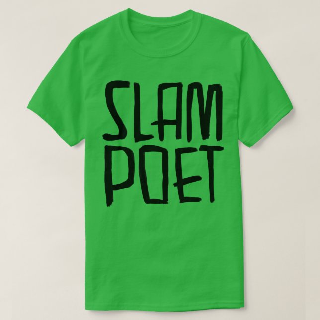 Camiseta Poeta del slam poético (Diseño del anverso)
