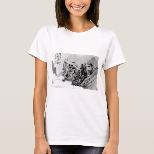 Camiseta "Poeta en una cima de la montaña" - Shen Zhou (Anverso)