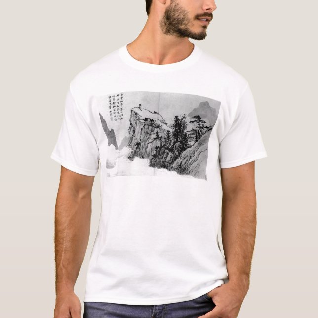 Camiseta "Poeta en una cima de la montaña" - Shen Zhou (Anverso)