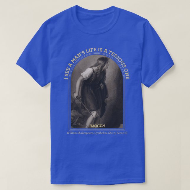 Camiseta Poeta renacentista de Shakespeare libra inglés ens (Diseño del anverso)