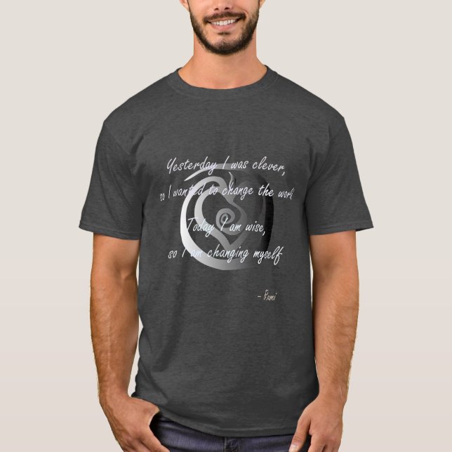 Camiseta Poeta rumi inspiradora cita llena de sabiduría y (Anverso)