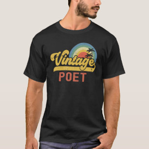 Camiseta Poeta Vintage Sunset Profesora Retro Título