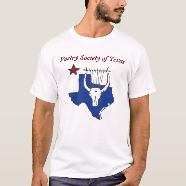 Camiseta Poetry Society of Texas Official T-shirt (Anverso)