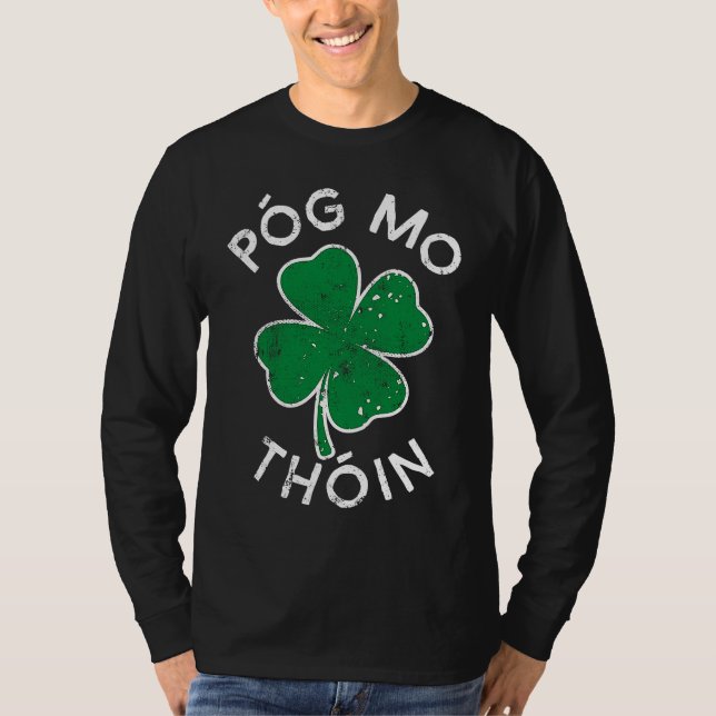 Camiseta Pog Mo Thoin Lucky C St Patrick's Day Distress (Anverso)