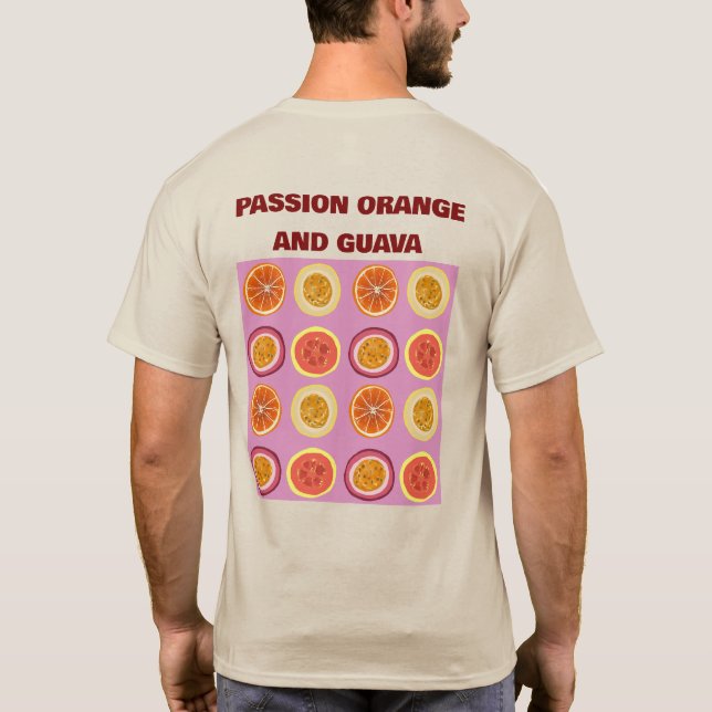 Camiseta POG Passion Orange Guava Tropical Fruit T-Shirt (Reverso)