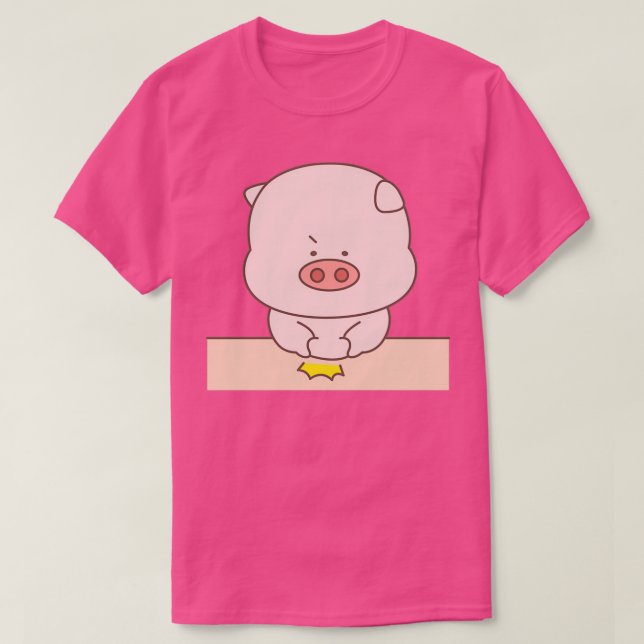Camiseta Pogly Wiggly el cerdo Chubby 1 (Diseño del anverso)