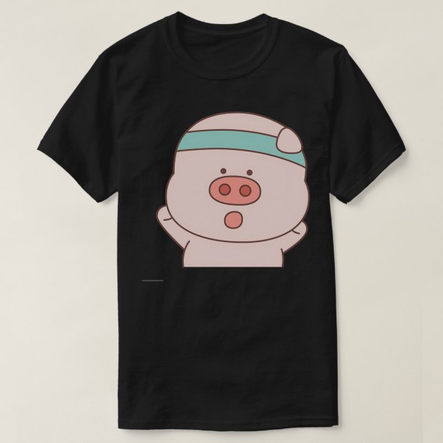 Camiseta Pogly Wiggly the Chubby Pig (1) (Diseño del anverso)