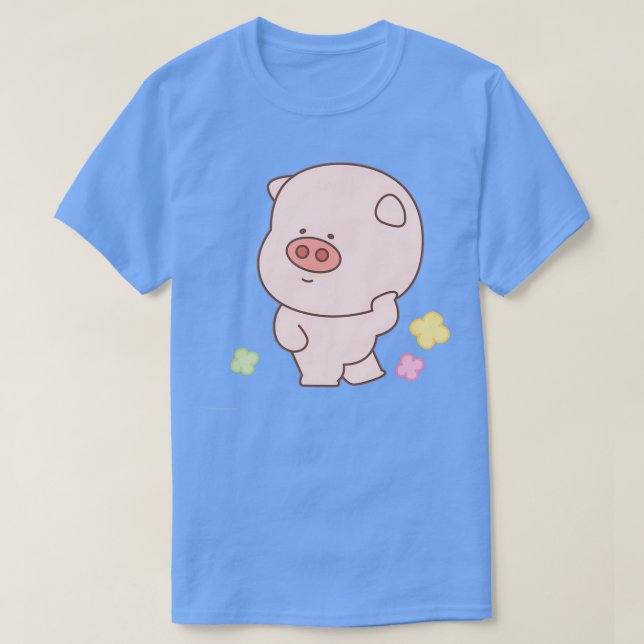 Camiseta Pogly Wiggly the Chubby Pig (6) (Diseño del anverso)