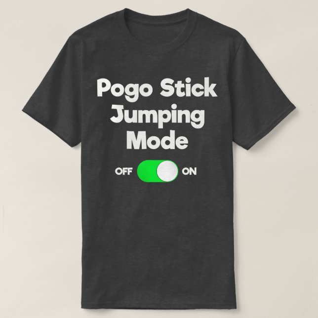 Camiseta Pogo Stick Regalo Funny Jumper Modo Salto (Diseño del anverso)