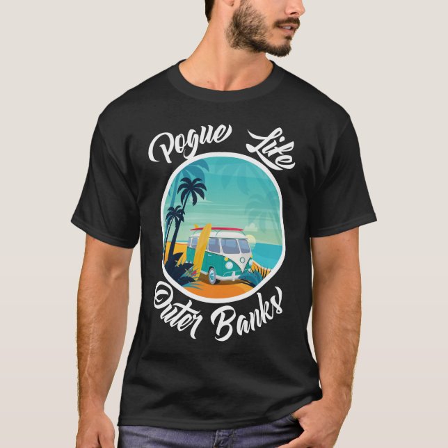 Camiseta Pogue Life Outer Banks Surf Van OBX Beach tshirt (Anverso)