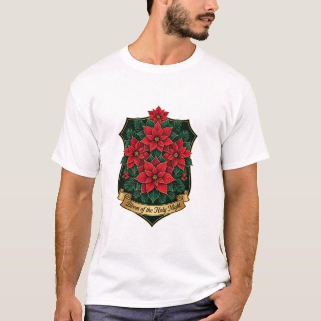 Camiseta Poinsettia Crest T-Shirt (Anverso)