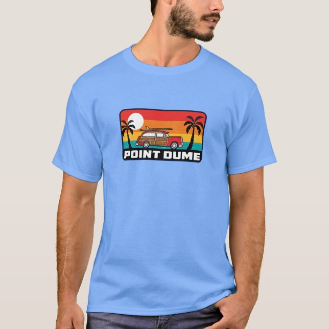Camiseta Point Dume California Surfing Woodie Surf Surfer S (Anverso)