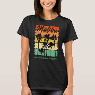 Camiseta Point Dume Malibu California Palm Trev Retro
