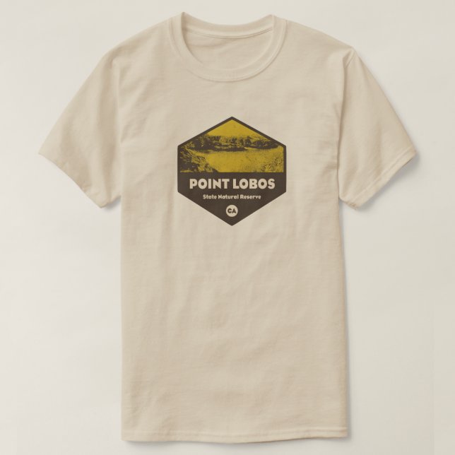 Camiseta Point Lobos State Natural Reserve California (Diseño del anverso)