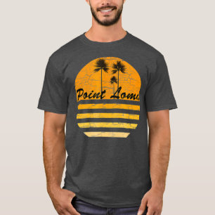 Camiseta Point Loma CA Vintage Retro 70 Throwback Surf