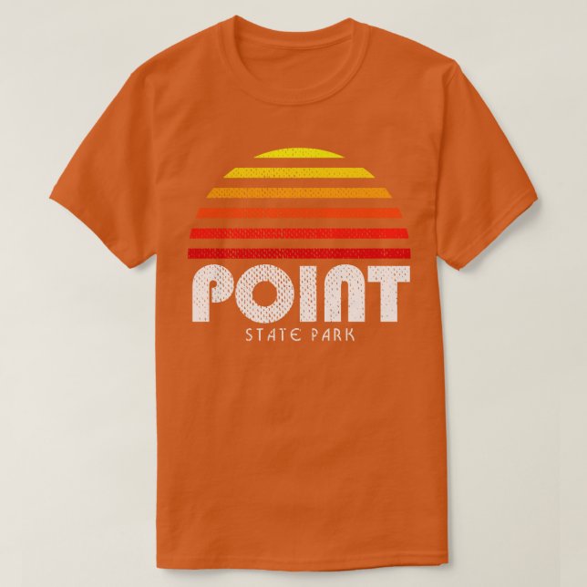 Camiseta Point State Park Pittsburgh Retro Sunset (Diseño del anverso)
